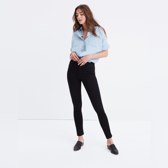 Madewell 10" High-Rise Skinny Jeans in Carbondale‎ Wash - Picture 1 of 5